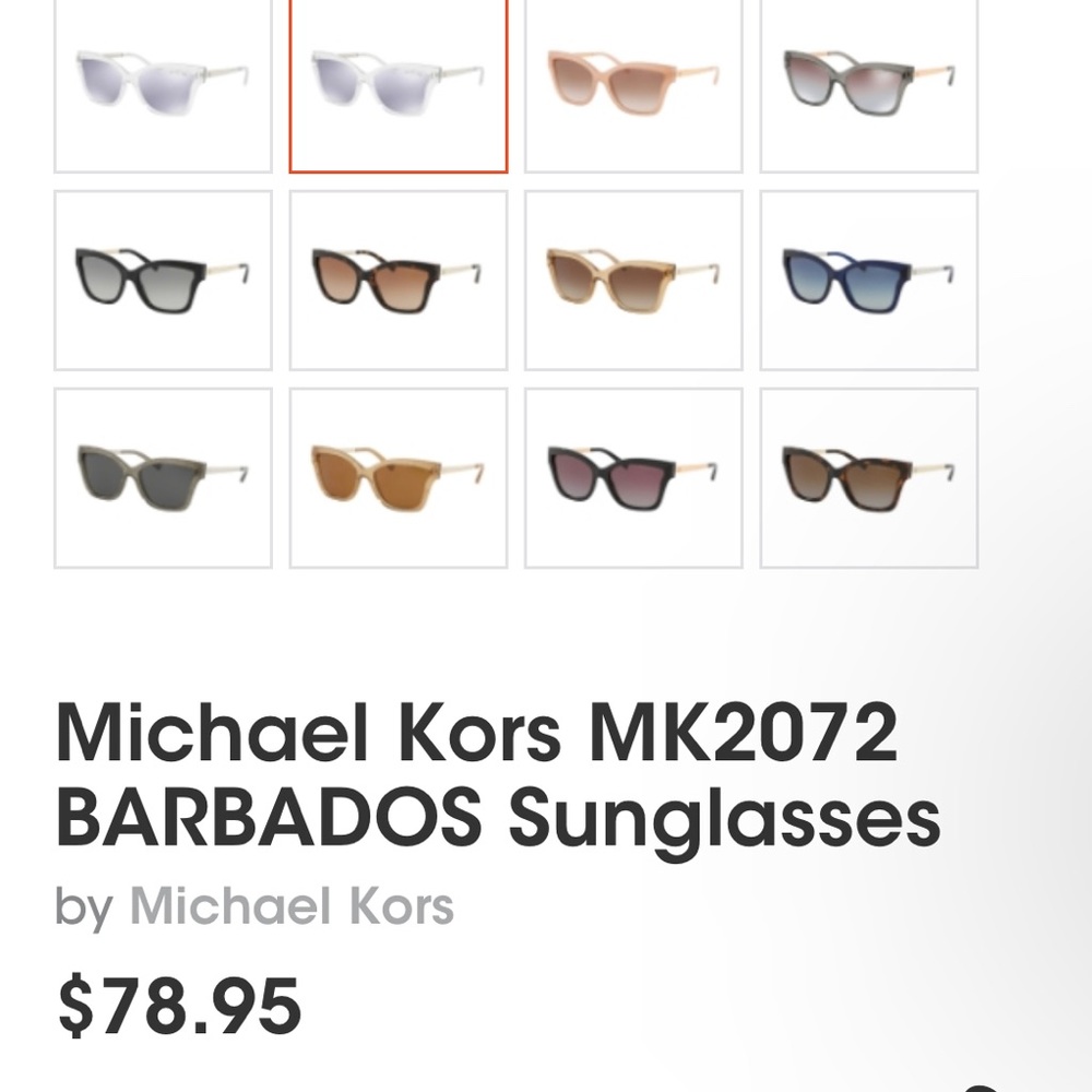 Michael Kors MK2072(Barbados) in CLEAR